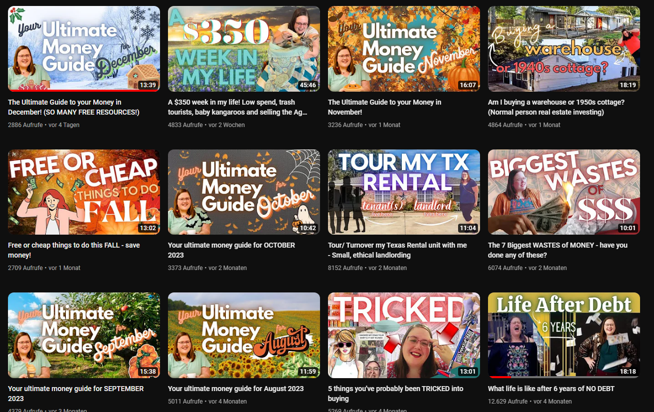 Budget Girl Channel Overview