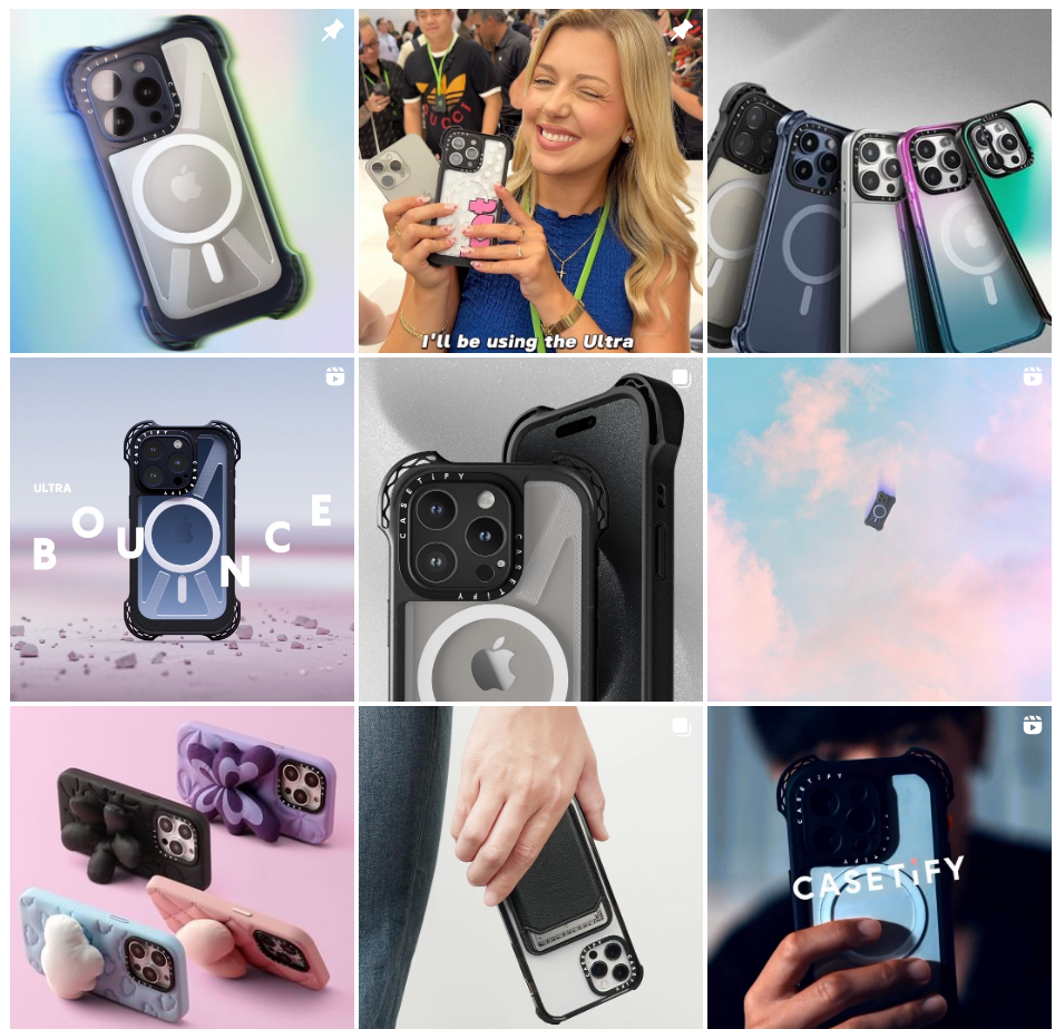 Casetify Instagram collage