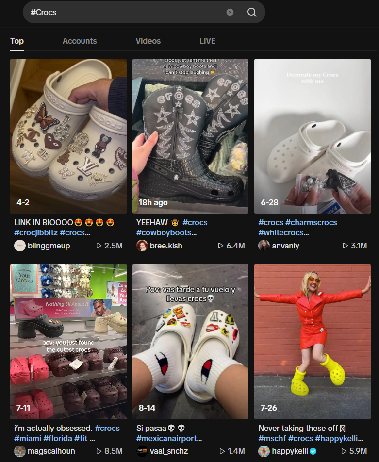 Crocs TikTok2
