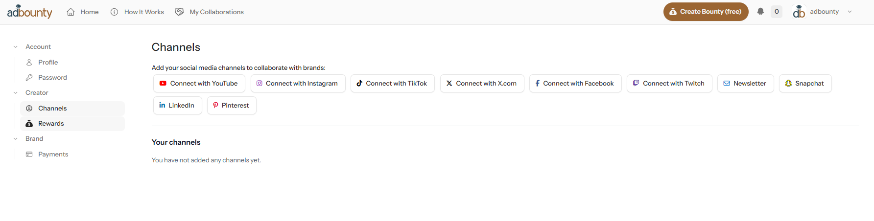 Connect Account