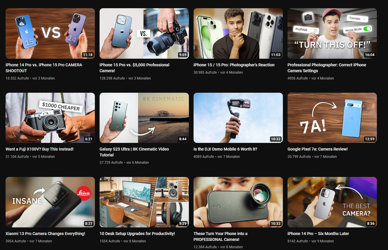 Tom Rich YouTube channel overview screenshot